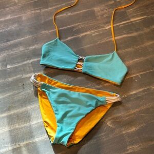 basta surf Swim Basta Surf Yellow Blue Reversible Two Piece